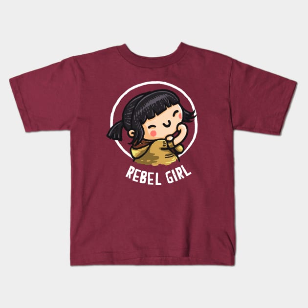 Girl Power - Rebel Kids T-Shirt by Walmazan